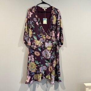 Ella Moon Open Floral Dress - Size Extra Large (XL)
